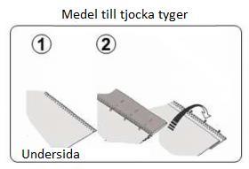 32 Osynligfåll söm Pressarfot blindsömsfot Denna söm kommer inte att synas på rätsidan.