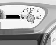 Instrument och reglage 103 Temperaturmätare motorkylvätska Servicedisplay Motoroljans livslängdssystem informerar dig om när motoroljan och oljefiltret skall bytas.