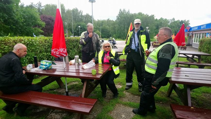 Vid start från Shell i Lockarp hade en handfull medlemmar anslutit.