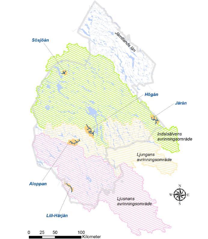 2. Hydrologiska förutsättningar i Jämtlands län 2017 De klimatologiska förutsättningarna i Jämtlands län varierar stort från rik nederbörd i fjällkedjan i nordväst till betydligt mindre i