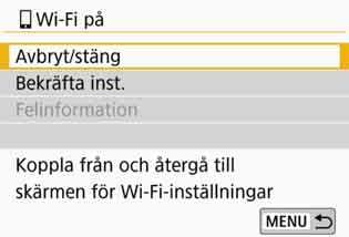 Tryck på [T] på Camera Connectskärmen på din smartphone.