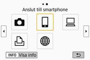 Ställa in visade bilder Du kan ställa in i kameran vilka bilder som ska vara visningsbara på en smartphone. Bilder kan anges efter att Wi-Fi-anslutningen avslutas. 1 2 3 Tryck på knappen <k>.