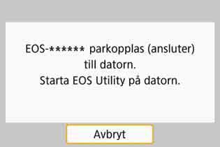 Som lösenord anger du det som kontrollerats i steg 4. Använda kameran-2 6 Välj [OK].