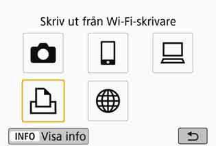 Upprätta en Wi-Fi-anslutning Följ proceduren i Komma igång (s. 11) för att möjliggöra en Wi-Fianslutning mellan en skrivare och kameran.