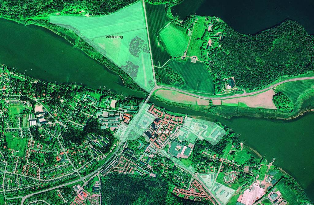 Remissvar angående, 2013-06-26 I översiktsplanen beskrivs att utbyggnaden av Ekerö centrum planeras ske från Ekerö centrum mot Västeräng på södra Lindö, se bild 2.