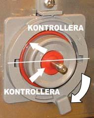 OBS! Alla delar måste vara torra innan