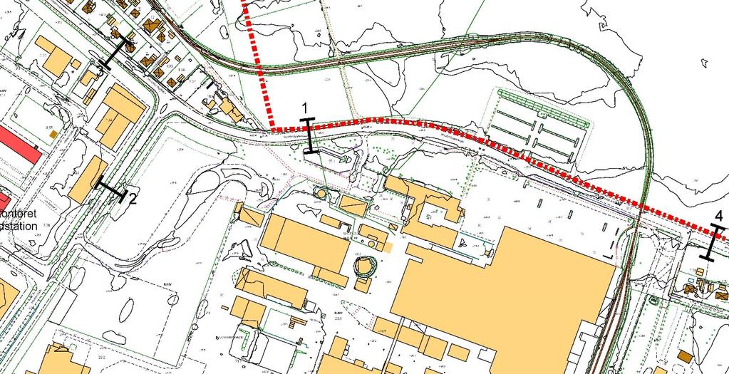Befintlig trafik Trafikmätningar har gjorts på fyra punkter i närheten av planområdet under september och oktober 2015. Mätpunkternas placering i förhållande till planområdet.