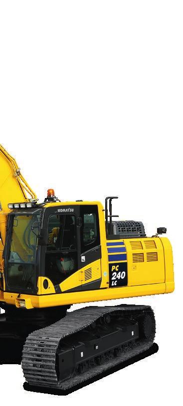 motorstyrning Ännu effektivare hydraulik Säkerhet först Komatsu SpaceCab förarhytt KomVision