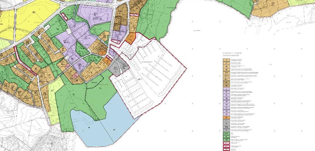 Detaljplanering På planområdet gäller huvudsaligen två detaljplaner: För varteren invid ån samt väster om Lilludden gäller detaljplan för Kbyn, godänd..0. Till övriga delar gäller den.