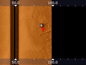 fartygslämning Längd 13 m 9 ID 9 Position 55 18.379 N 13 37.950 E Sonarfil Sonarfil G06_003L.