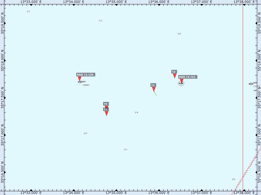 G07 Översikt ID Position Sonarfil Klassificering Beskrivning 10 55 17.323 N 13 34.771 E 11 55 17.249 N 13 34.775 E 12 55 17.754 N 13 36.369 E G07_003H.