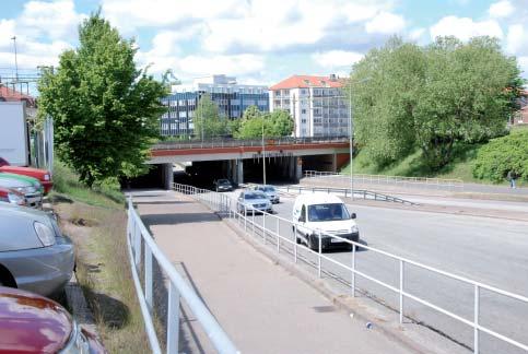 Befi ntlig järnvägsbro över Laholmsvägen/Vitoriagatan 4.2 REGIONTERMINAL Samtliga studerade alternativ utgår från en docningsterminal för regionbussarna.