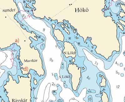 El undervattenskabel ska införas enligt följande: Inför undervattenskabel mellan a och d a) 58-48,17N 17-30,85E