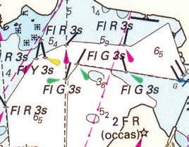 LYSBOJAR är flytande sjömärken, som är försedda med ljus.