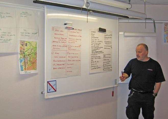 Arbetet kan ge en kunskapsbredd utöver vad den egentligen syftar till. Förutom detta bidrar SWOT till att arbetet struktureras.