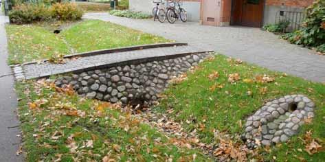 Tabell 7. Förslag på dikesutformning. Indata Tillgänglig dikeslängd 400 m Föreslagen dikesbredd 2,5 m Föreslagen bottenbredd 0,1 m Magasindjup 0,5 m Tvärsnittsarea 0,65 m 2 Figur 10.