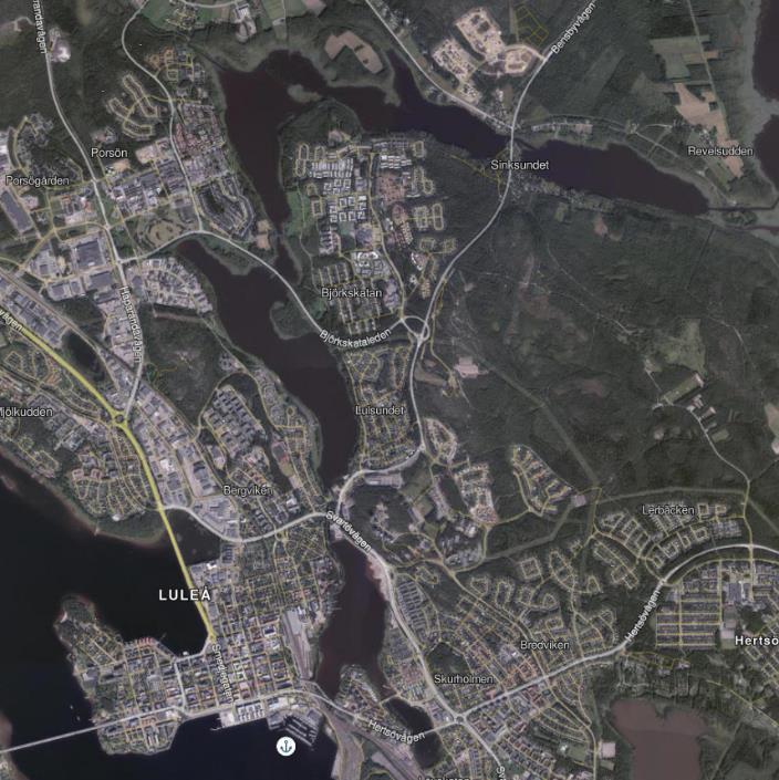 3 Områdesbeskrivning Nedan följer en beskrivning av området före och efter föreslagen exploatering är utförd. 3.