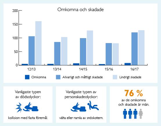 snöskoterolyckor som