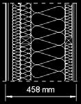 For this particular case, the floor area and the living area (935 m 2 ) are slightly higher than for the other designs.