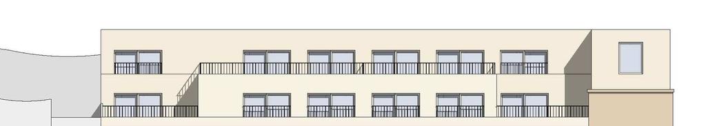 Sida 7 (15) Vy från Götgatan i väst (Fredrik Sjölander Arkitektur) Vidare studier av påbyggnadens utformning till bygglovsskedet I