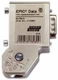 D-Sub EPIC DATA PB Sub-D PROFIBUS stickkontakt med M12/skruvanslutning REPEATER ATEX Info LED diagnostik som tillval M12, REPEATER- och ATEX-version Versioner med 2.