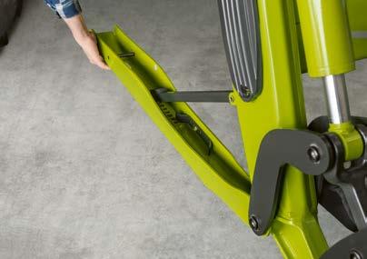FITLOCK: med automatisk montering och avmontering Tredje och fjärde hydraulfunktion för redskap MACH 2 för förbindelse med tredje och fjärde hydraulfunktion.