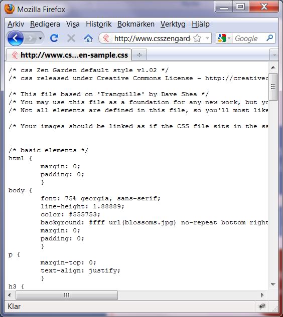 CSS baserad