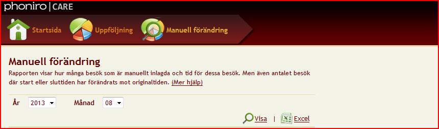 SID 5 (9) Manuell förändring kundspecifik rapport Rapporten visar i procent på kundnivå hur