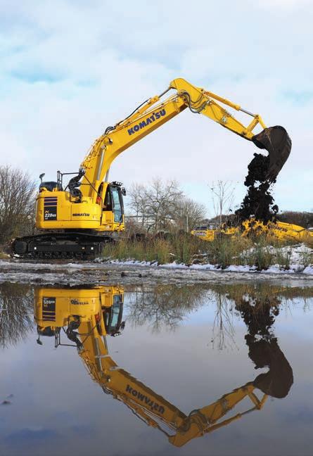 Kvalitet du kan lita på Komatsu kvalitet Med hjälp av den senaste datortekniken och grundliga tester producerar Komatsu utrustning som uppfyller dina