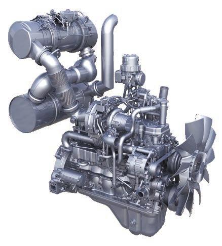 Komatsu sluten vevhusventilation (KCCV) Vevhusavgaserna (övertrycksgaser) passerar igenom ett CCV-filter.