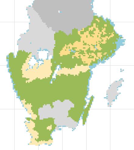 Miljömålsindikator för småbiotoper Indikator 2 (Remiil): Mångfald av småbiotoper i åkerlandskapet i södra Sverige Rikedom (antal typer i 1x1 km) Diversitet (Shannon s div.