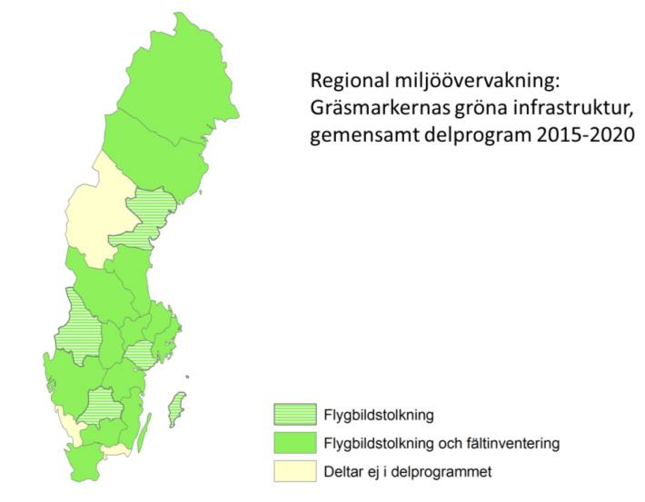 mellan länsstyrelserna och SLU har en utvecklad metodik tagits fram, där många fler gräsmarkstyper ingår i sitt rumsliga sammanhang, genom en stark integrering mellan flygbildstolkning och