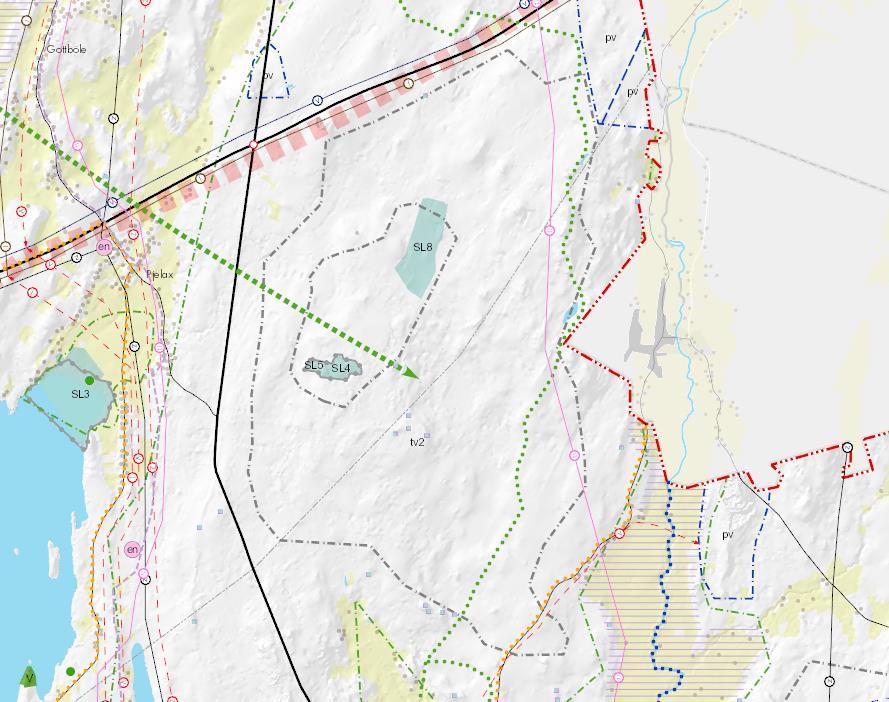 4 Bild 4. Utdrag ur utkastet till landskapsplan 2040.