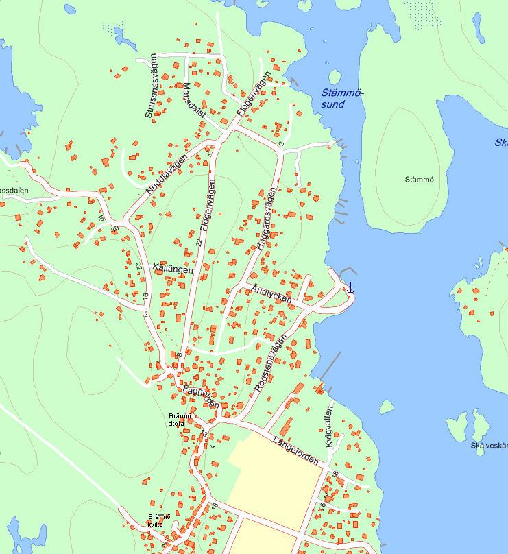 Området vilket benämns Flogenvägen utgörs av två delområden (A och B). I område A går berget i dagen och sluttar från ca +16,5 i sydväst mot ca +10,5 i nordöst, där sedan havet tar vid.