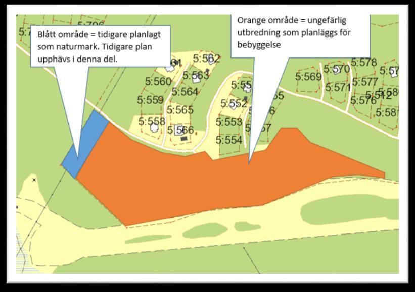 Planområdet är beläget öster om skidtunneln under Solvägen,
