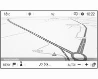 Tryck på NAV för att visa huvudmenyn för navigation. Välja en adress från kartan Peka på önskad plats på kartan. Kartan centreras runt den här platsen.