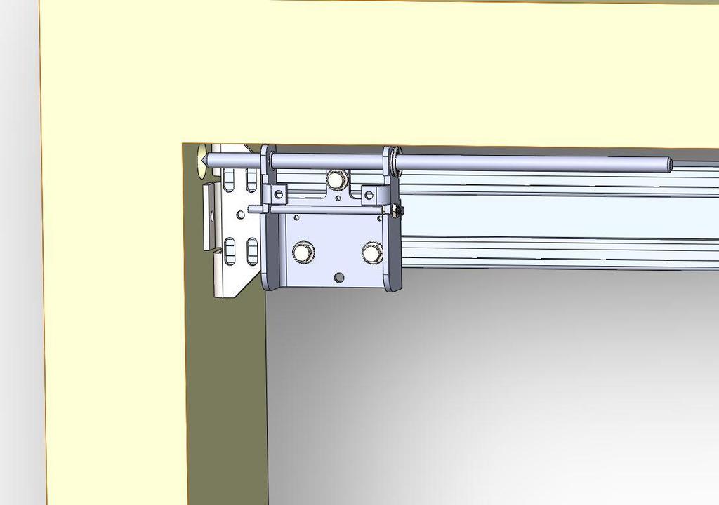 Installationsmanual Magnetaktivering 1. Har du en låspinne som redan sitter på skenan så ta ner den, det kommer nämligen sitta en fixerad på låsmodulen.