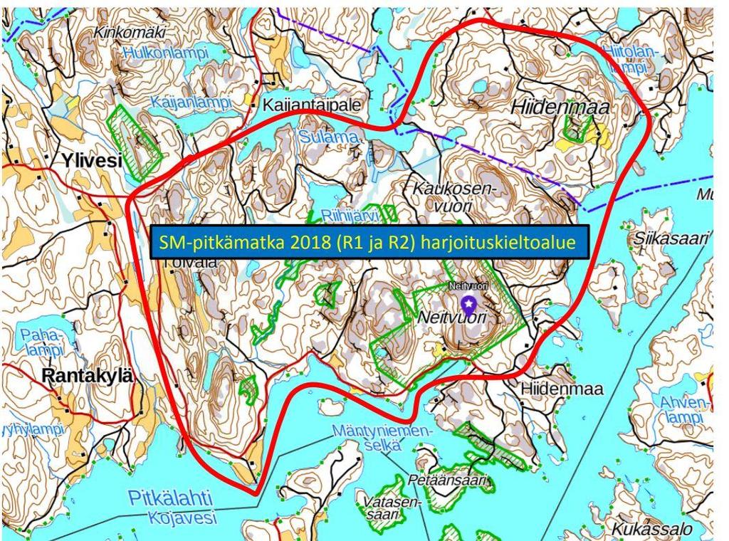 Tävlingsområdet Området i Neitvuori, där FMlång arrangeras, har används rätt flitigt de senaste åren.