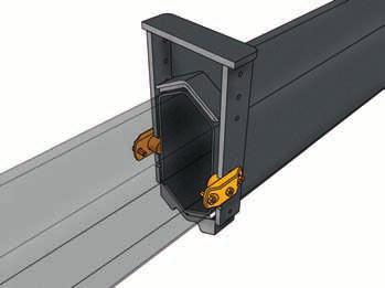12 Mekanik Sidostöd för ökad stabilitet Sidostöd på varje utskjut stabiliserar armen i sidled och minskar spelet. Detta ökar precisionen vilket är extra viktigt på armsystem med stor räckvidd.