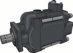 42 Hydraulik Variabel oljepump En variabel pump arbetar tillsammans med Hiab Ventil 91 för att ge variabelt oljeflöde och högre maximiflöde.
