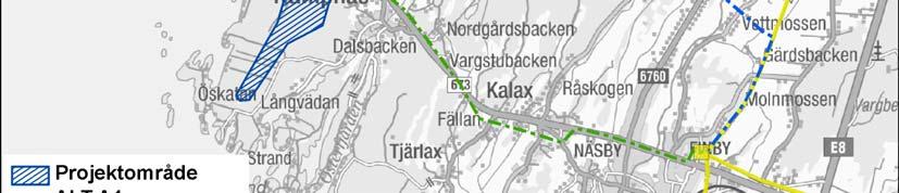 Vindkraftsverkens elkablar ansluts till en elstation invid vindkraftsparken där spänningen transformeras till 110 kv.
