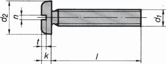 Kapitel F - Sextandhåls-, Kryss- och Spårskruv Spårskruv med lågt cylindriskt huvud MLCS DIN 85 A (ISO 1580) Gänga d1 M3 M4 M5 M6 Gängstigning mm 0,5 0,7 0,8 1 Huvuddiameter d2 mm 6 8 10 12 Huvudhöjd