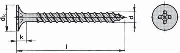 Isolerskruv för trä och stålregel(max 1mm) Kapitel G - Träskruv - Byggskruv Gänga d mm 4,8 Längd mm 120 160 220 Gänglängd b mm 70 70 70 Varugrupp 399 Kvalitet/Ytbehandling Norm 4.