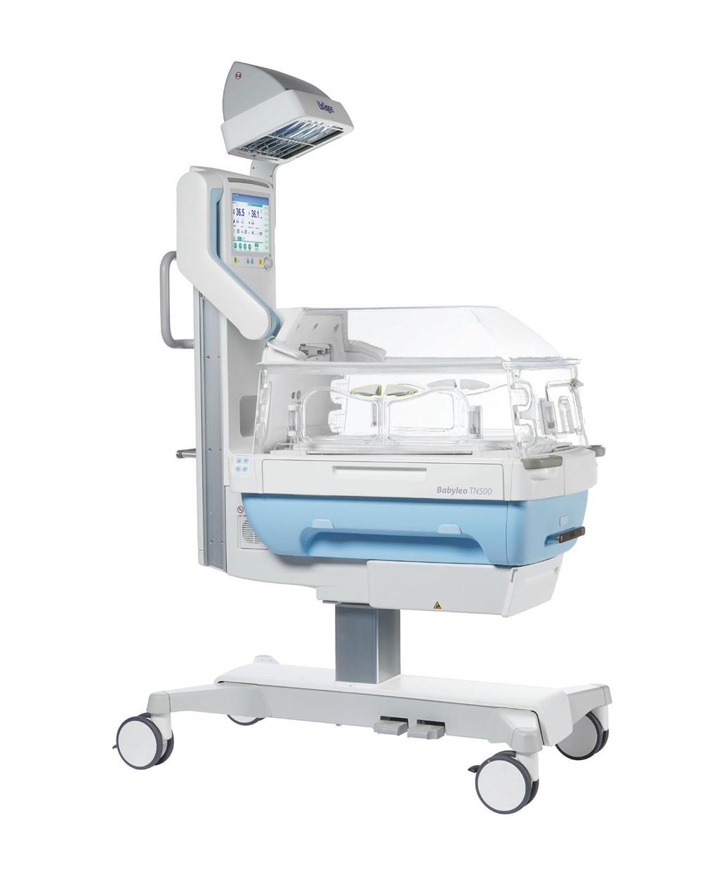 Dräger Babyleo TN500 IncuWarmer D-43871-2015 Babyleo TN500 är Drägers första IncuWarmer som ger optimal termoreglering för nyfödda under vård i öppen eller sluten kuvös eller i övergången