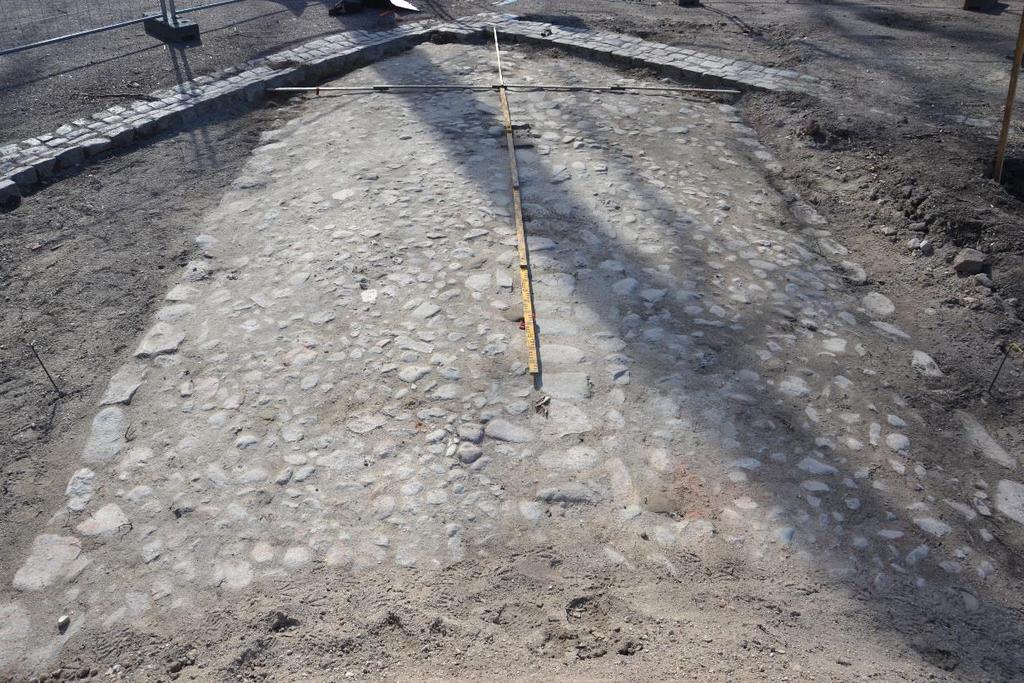 Schakt XIII Foto över stenläggningen i