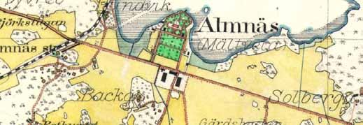 Egendomen Almnäs Någon gång mellan 780- och 860-talet bildades, genom sammanslagning av bn Mältveta och omgivande gårdar i Solberga, Björkb, Lundvik, Backa, Norrbvret och Orrlöta, en n egendom som