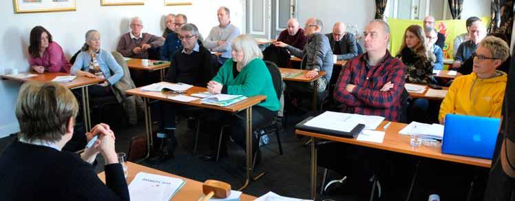 Mötet gick igenom fjolårets verksamhetsberättelse och bokslut, som godkändes, beviljade styrelsen ansvarsfrihet och fortsatte sen med presentation och diskussion om 2018 års verksamhet.