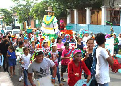 Karneval som firar SO:n Mary Barredas 28:e