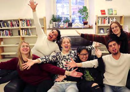 Praktikanterna vårterminen 2017, från vänster till höger: Sandra Broborn, Eva