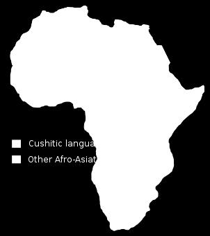Ett kusjitiskt språk Oromo, c:a 30 miljoner Somaliska, c:a 25 miljoner Sidamo, c:a 3